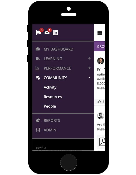 BizLibrary Mobile Nav